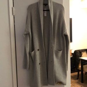 J Crew Grey Cardigan
